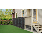 DESIGN VU Evergreen 6 ft. x 3 ft. Charcoal Recycled Polymer Decorative Screen Panel, Wall Decor and Privacy Panel