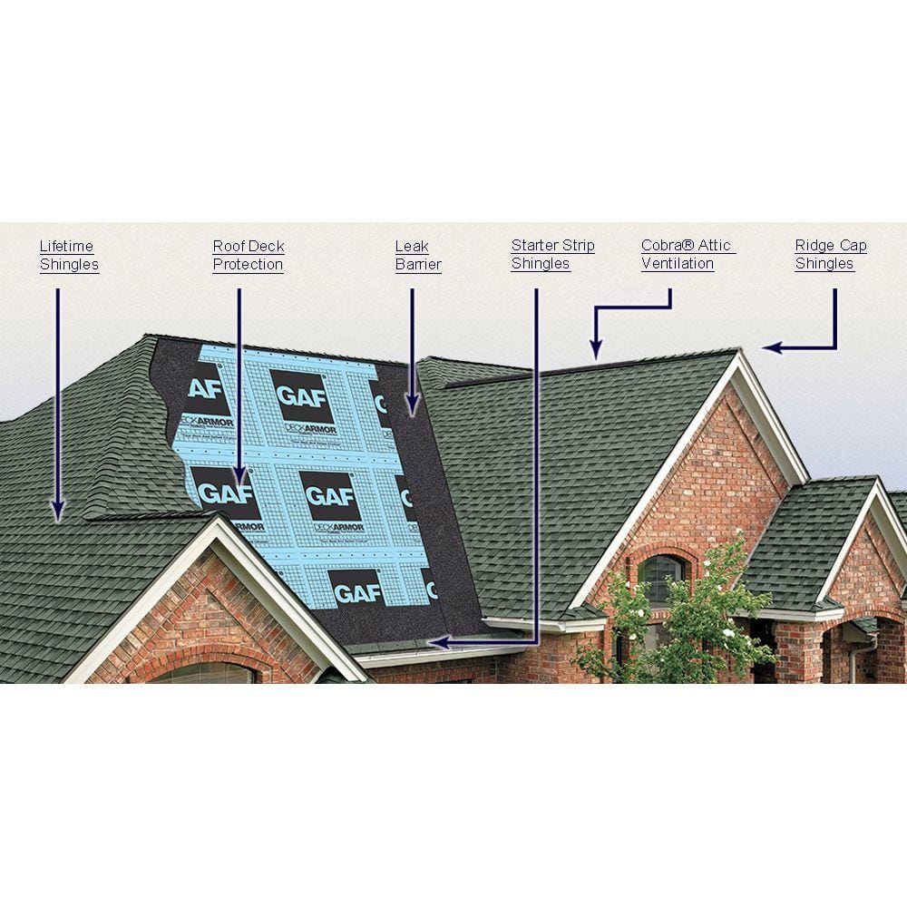 GAF Camelot II Charcoal Gray Designer Laminated Architectural Asphalt Shingles, 17 in. x 34.5 in., 25 sq. ft. per Bundle (14-Piece)