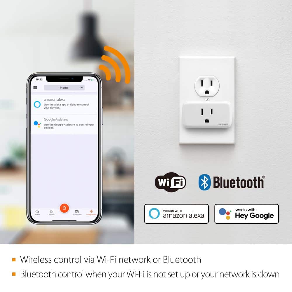 Google Nest Hub 2nd Gen Smart Home Speaker and 7" Display in Charcoal with Defiant Smart HubSpace Plug with 1 Outlet (2-Pack)