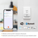 Google Nest Hub 2nd Gen Smart Home Speaker and 7" Display in Charcoal with Defiant Smart HubSpace Plug with 1 Outlet (2-Pack)