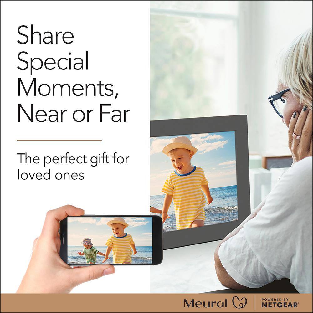 Netgear Meural 15.6" Smart WiFi Photo Frame for Photography, Art & NFT - Charcoal Gray