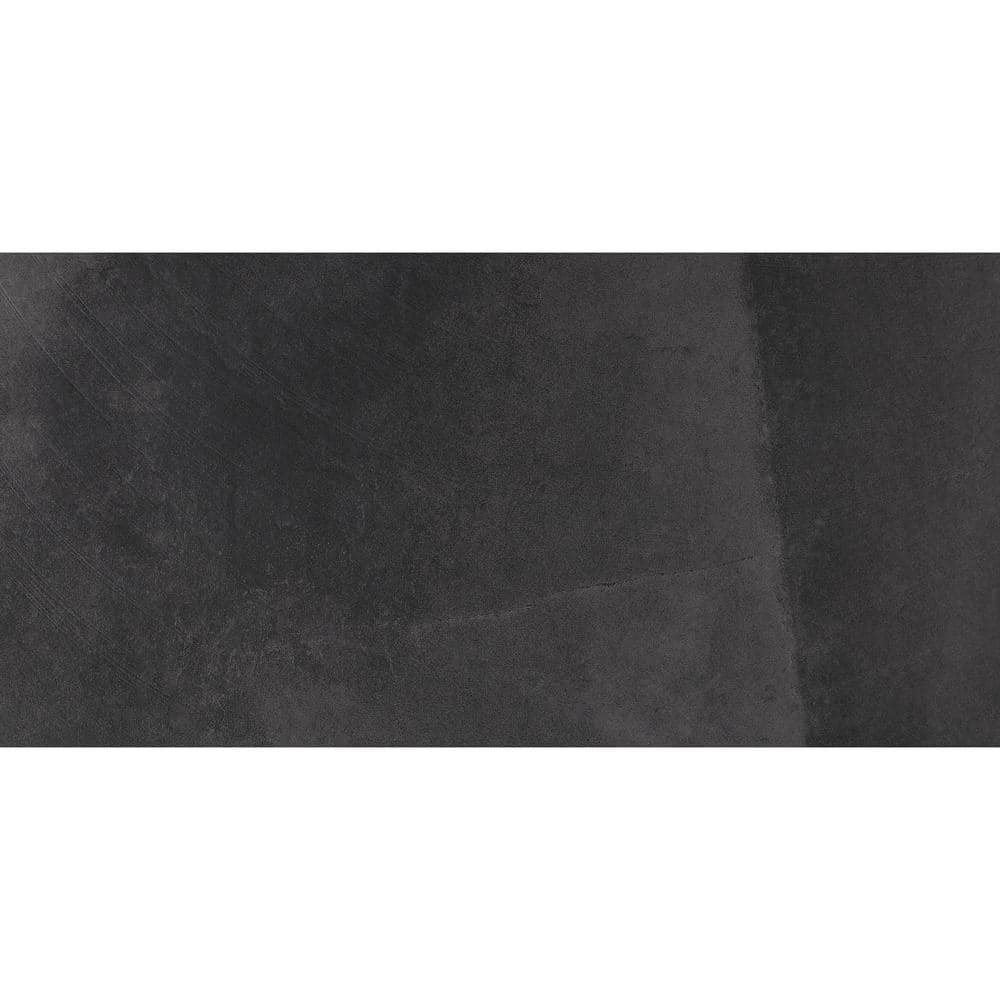 MSI Metro Charcoal 12 in. x 24 in. Matte Porcelain Floor and Wall Tile (16 sq. ft. per case)