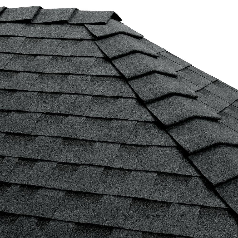 GAF TimberCrest Charcoal Reflector Bullnose Hip and Ridge Cap Shingles