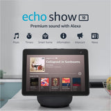 Amazon Echo Show 10 (3rd Gen) HD Smart Display with Motion and Alexa in Charcoal
