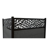 Enclo Privacy Screens 4 ft. x 3 ft. Nappa Lasercut WoodTek Vinyl Privacy Screen Kit
