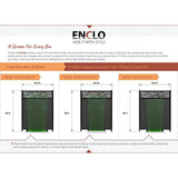 Enclo Privacy Screens 4 ft. x 3 ft. Nappa Lasercut WoodTek Vinyl Privacy Screen Kit
