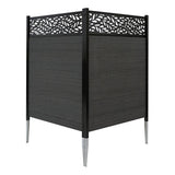 Enclo Privacy Screens 4 ft. x 3 ft. Nappa Lasercut WoodTek Vinyl Privacy Screen Kit