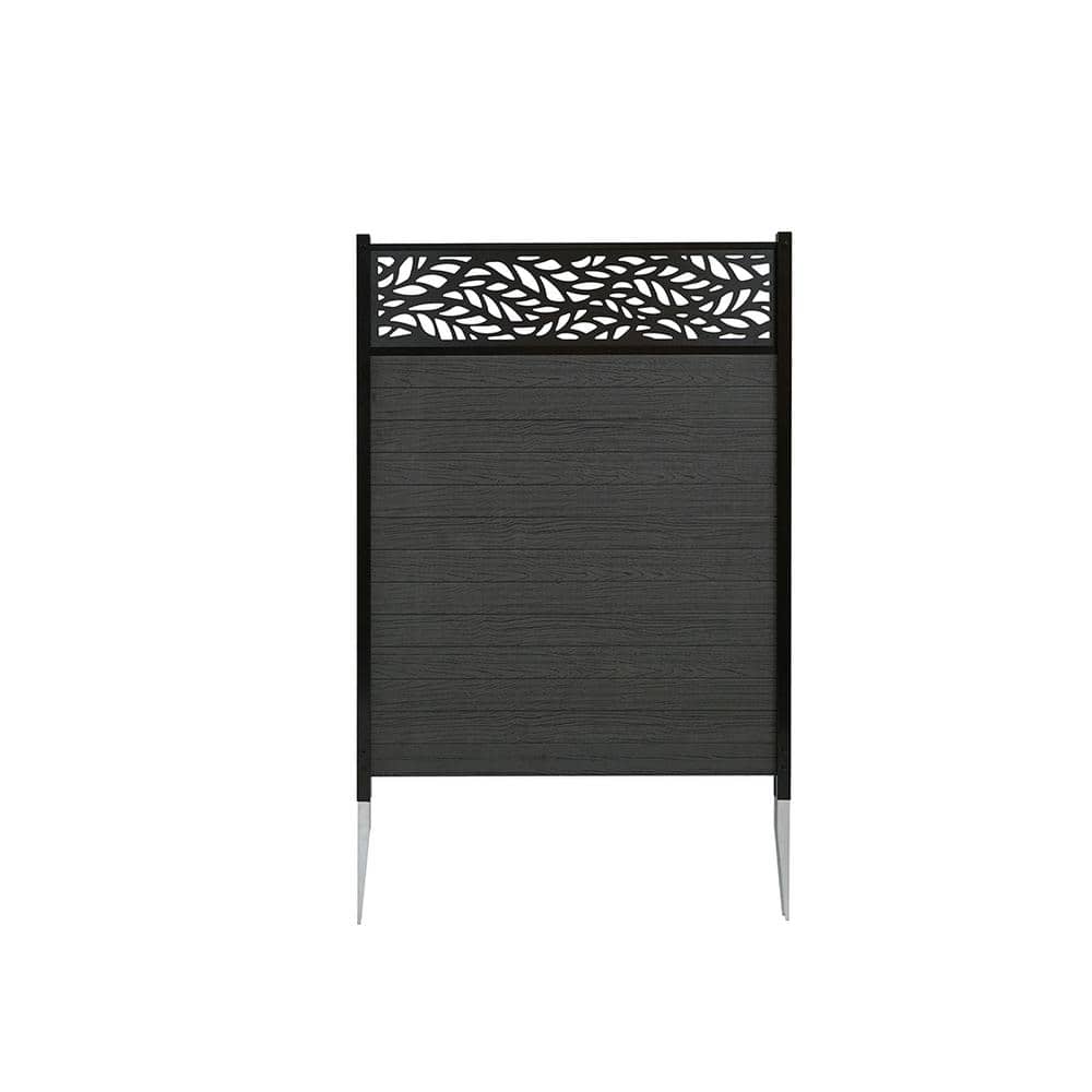 Enclo Privacy Screens 4 ft. x 3 ft. Nappa Lasercut WoodTek Vinyl Privacy Screen Kit