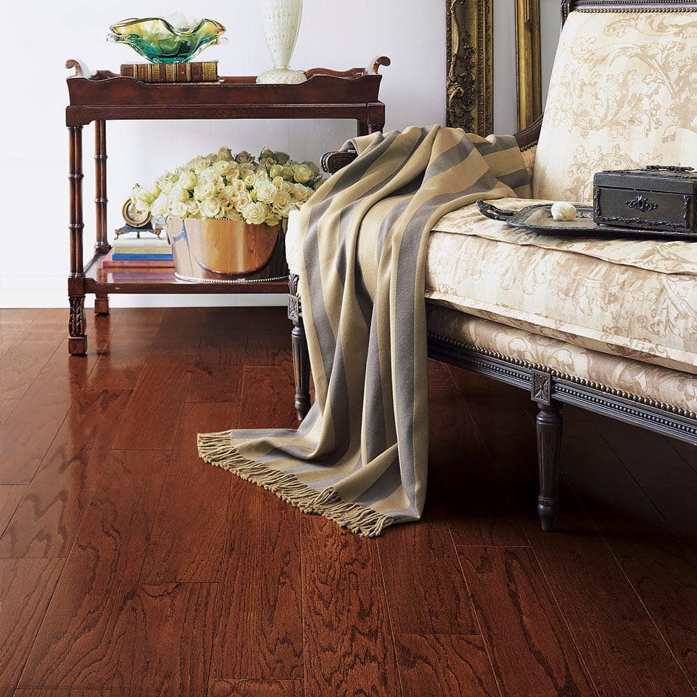 Bruce Colony Collection Cherry Oak 3/8 in. T x 3 in. W T+G Smooth Engineered Hardwood Flooring (31.5 sq.ft./ctn)