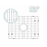 CHESHIRE 19.7 in. x 14.75 in. Stainless Steel Bottom Grid