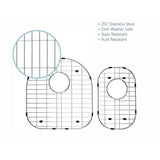 CHESHIRE 14.875 in. x 15.75 in. Stainless Steel Bottom Grid for HCH-73 Sinks