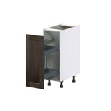 Lincoln 12 in. W x 34.5 in. H x 24 in. D Chestnut Solid Wood Assembled PullOut Left Spice Rack Kitchen Cabinet