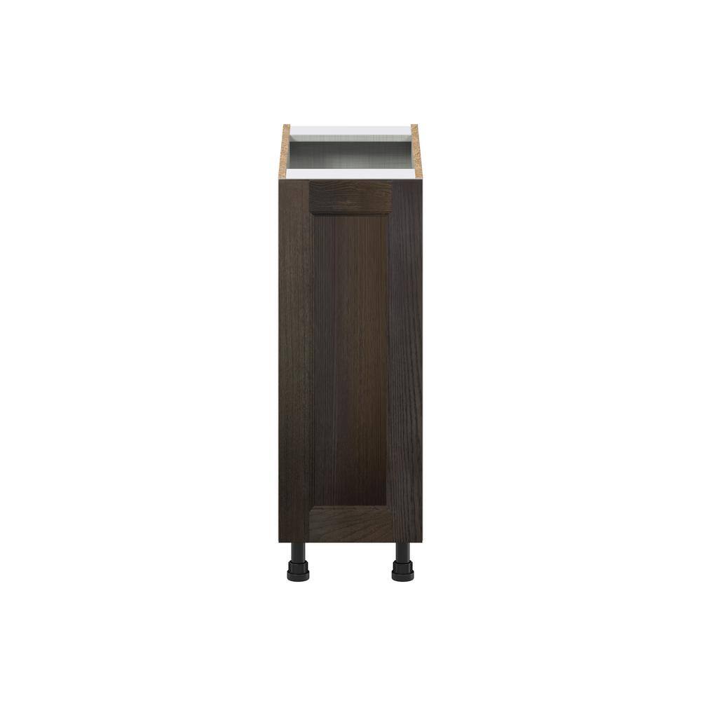 Lincoln 12 in. W x 34.5 in. H x 24 in. D Chestnut Solid Wood Assembled PullOut Left Spice Rack Kitchen Cabinet