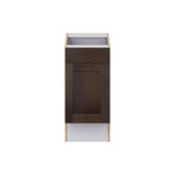 J COLLECTION Lincoln Chestnut Solid Wood Assembled 15 in. W x 32.5 in. H x 23.75 in. D Accessible ADA Base Cabinet with 1 Drawer