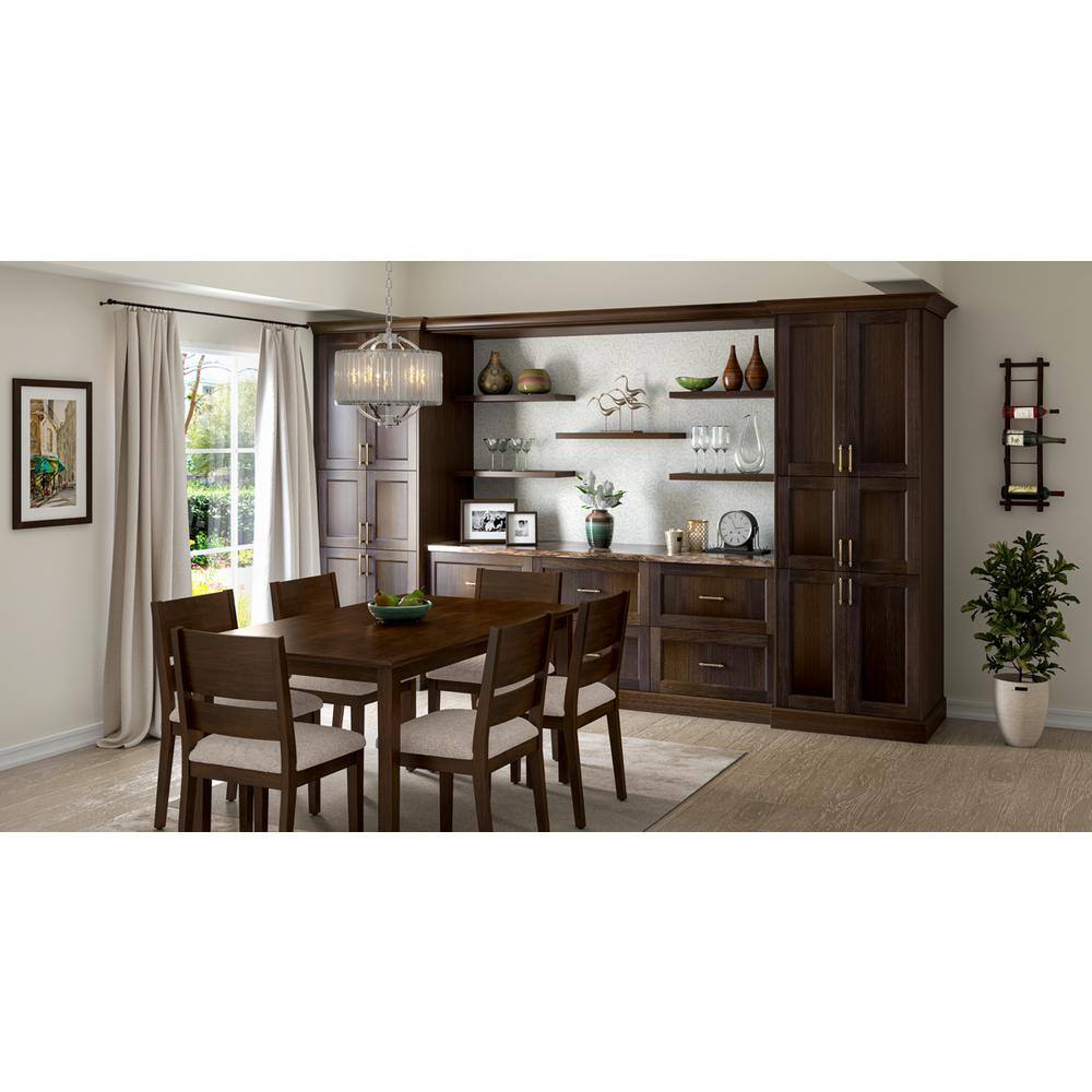 J COLLECTION Lincoln Chestnut Solid Wood Assembled 24 in. W x 32.5 in. H x 23.75 in. D Accessible ADA Base Cabinet with 1 Drawer