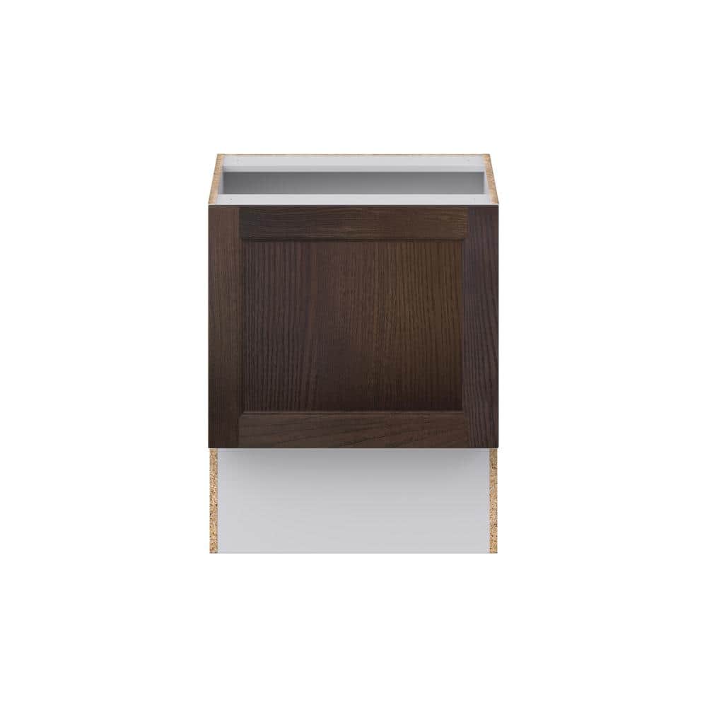 J COLLECTION Lincoln Chestnut Solid Wood Assembled 24 in. W x 30 in. H x 21 in. D Accessible ADA Vanity Base Cabinet