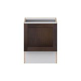 J COLLECTION Lincoln Chestnut Solid Wood Assembled 24 in. W x 30 in. H x 21 in. D Accessible ADA Vanity Base Cabinet