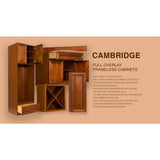 LIFEART CABINETRY Cambridge Assembled 45 in. x 34.5 in. x 24 in. Base Blind Corner Cabinet in Chestnut