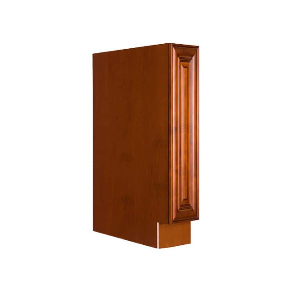LIFEART CABINETRY Cambridge Assembled 6x34.5x24 in. Base Spice Drawer Cabinet in Chestnut