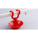 4.52 in. DIA 5.15 in. H, Poultry Waterer Thickened Chicken Drinking Bowl Water Feeder Kit (5-Pack)