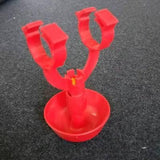 4.52 in. DIA 5.15 in. H, Poultry Waterer Thickened Chicken Drinking Bowl Water Feeder Kit (5-Pack)