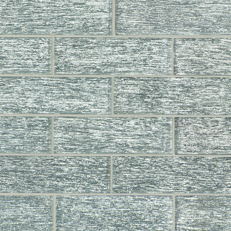 MSI Chilcott Bright Subway 11.81 in. x 11.81 in. x 8mm Textured Glass Mesh-Mounted Mosaic Tile (9.7 sq. ft. / case)