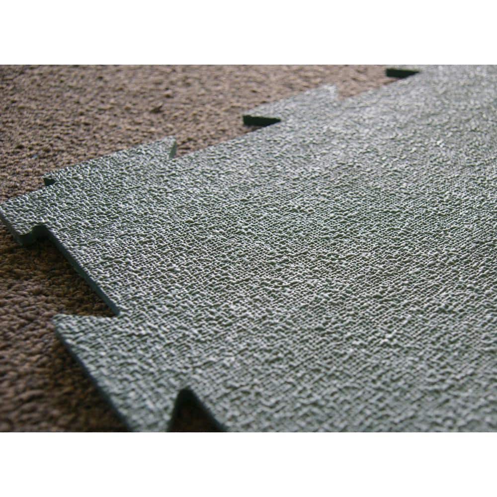 Rubber-Cal Terra-Flex 1/4 in. x 24 in. x 24 in. Chocolate Interlocking Rubber Mat (5-Pack, 20 sq. ft.)