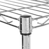 Honey Can Do Steel 20 in. W x 72 in. H x 10 in. D 6-Tier L Corner Space Saving Garage Storage Shelving Unit, Chrome