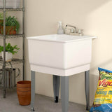 Glacier Bay Aragon 4 in. Centerset 2-Handle Laundry Utility Faucet in Chrome