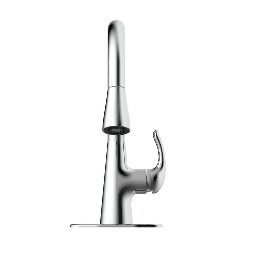 Glacier Bay Clare Single Handle Pull Down Utility Faucet in Chrome