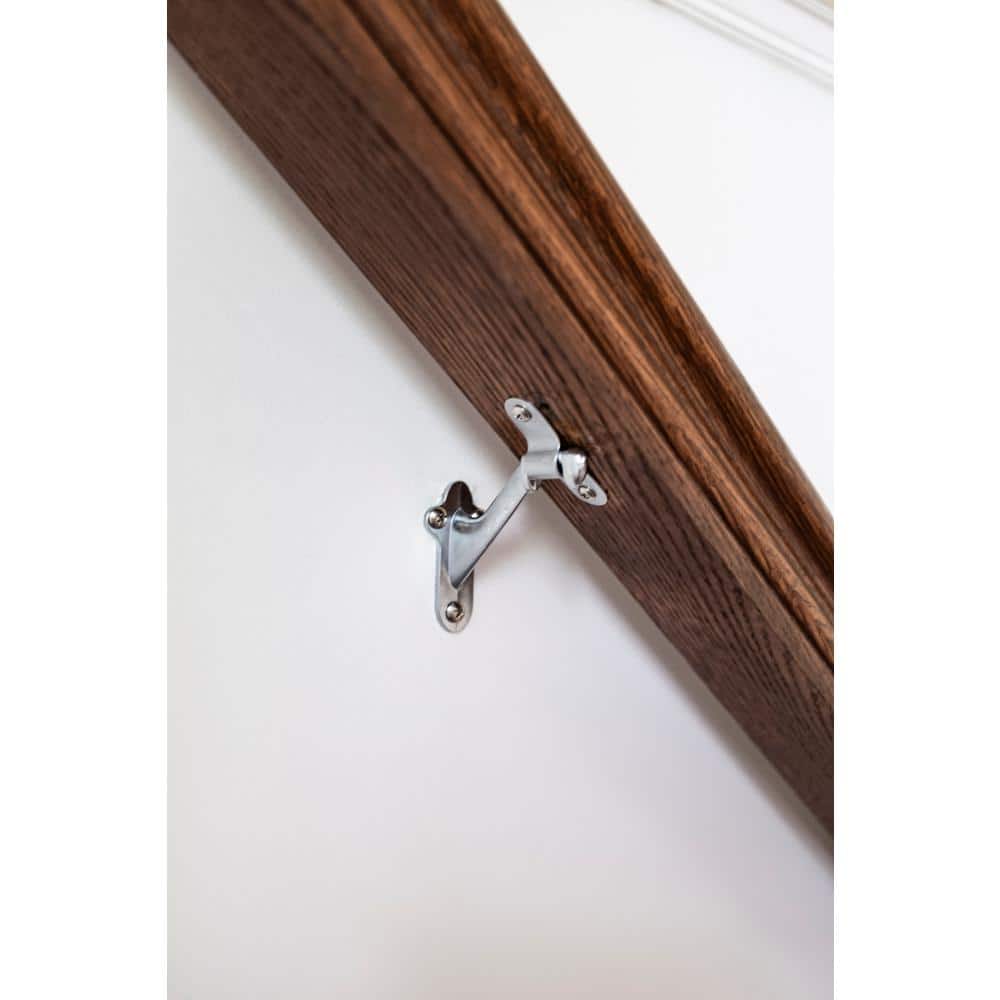 HICKORY HARDWARE Hand Rail Brackets Collection Handrail Bracket 3 in. Chrome Finish (15-Pack)