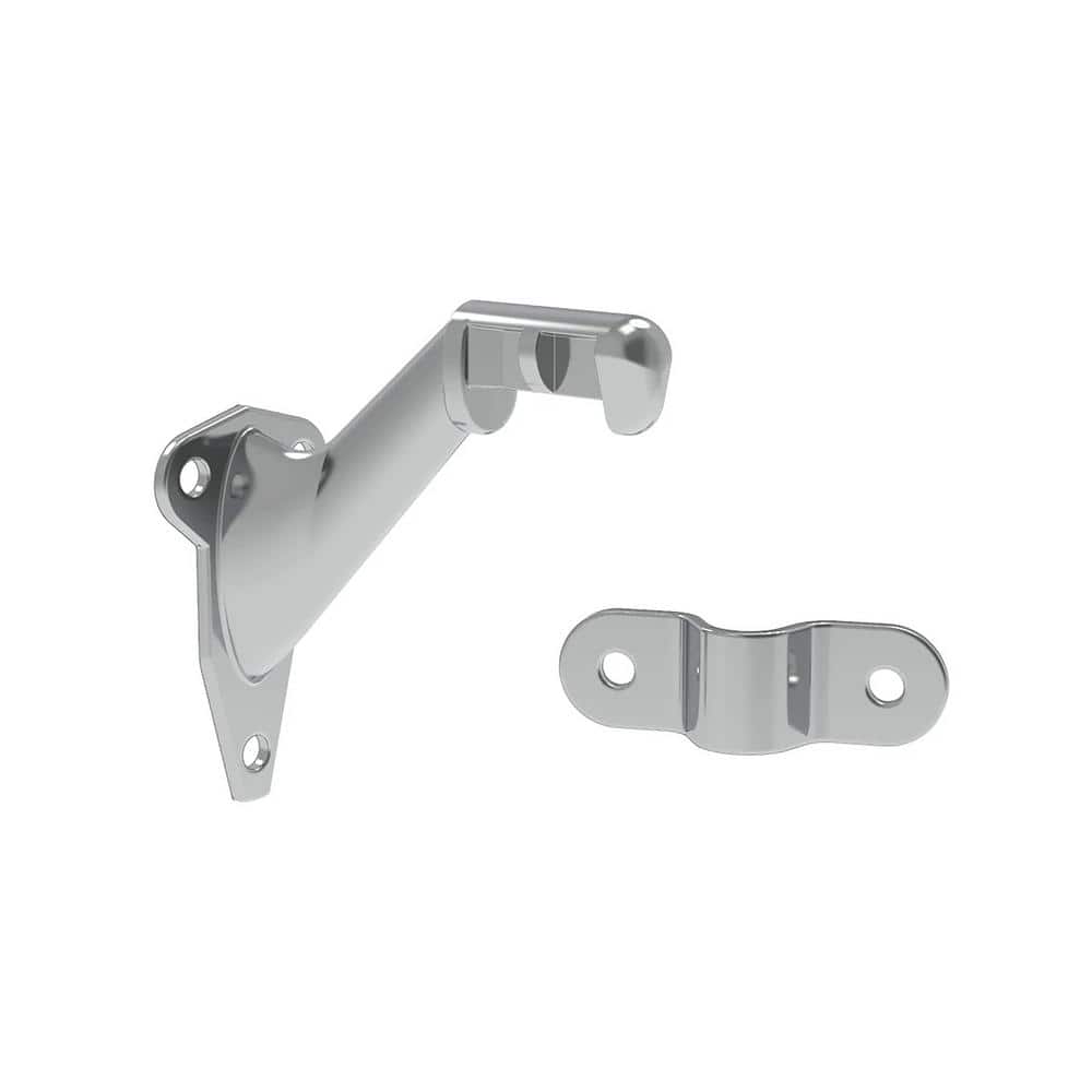 HICKORY HARDWARE Hand Rail Brackets Collection Handrail Bracket 3 in. Chrome Finish (15-Pack)