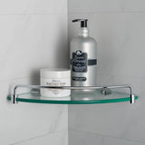 KRAUS Elie 9 in. Corner Bathroom Shelf in Chrome