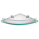 KRAUS Elie 9 in. Corner Bathroom Shelf in Chrome