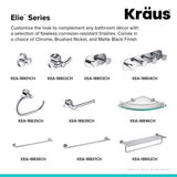 KRAUS Elie 9 in. Corner Bathroom Shelf in Chrome