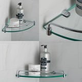 KRAUS Elie 9 in. Corner Bathroom Shelf in Chrome