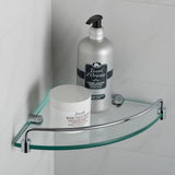 KRAUS Elie 9 in. Corner Bathroom Shelf in Chrome