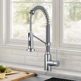KRAUS Bolden Single-Handle Pull-Down Sprayer Kitchen Faucet with Dual Function Spray Head in Chrome