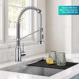 KRAUS Bolden Single-Handle Pull-Down Sprayer Kitchen Faucet with Dual Function Spray Head in Chrome