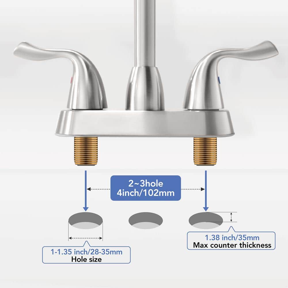 Phiestina Chrome Utility Sink Laundry Faucet with Swivel Spout