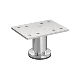 Richelieu 1-31/32 in. Chrome Round Furniture Leg with Leveling Glide