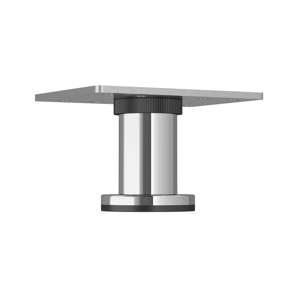 Richelieu 1-31/32 in. Chrome Round Furniture Leg with Leveling Glide