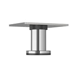 Richelieu 1-31/32 in. Chrome Round Furniture Leg with Leveling Glide