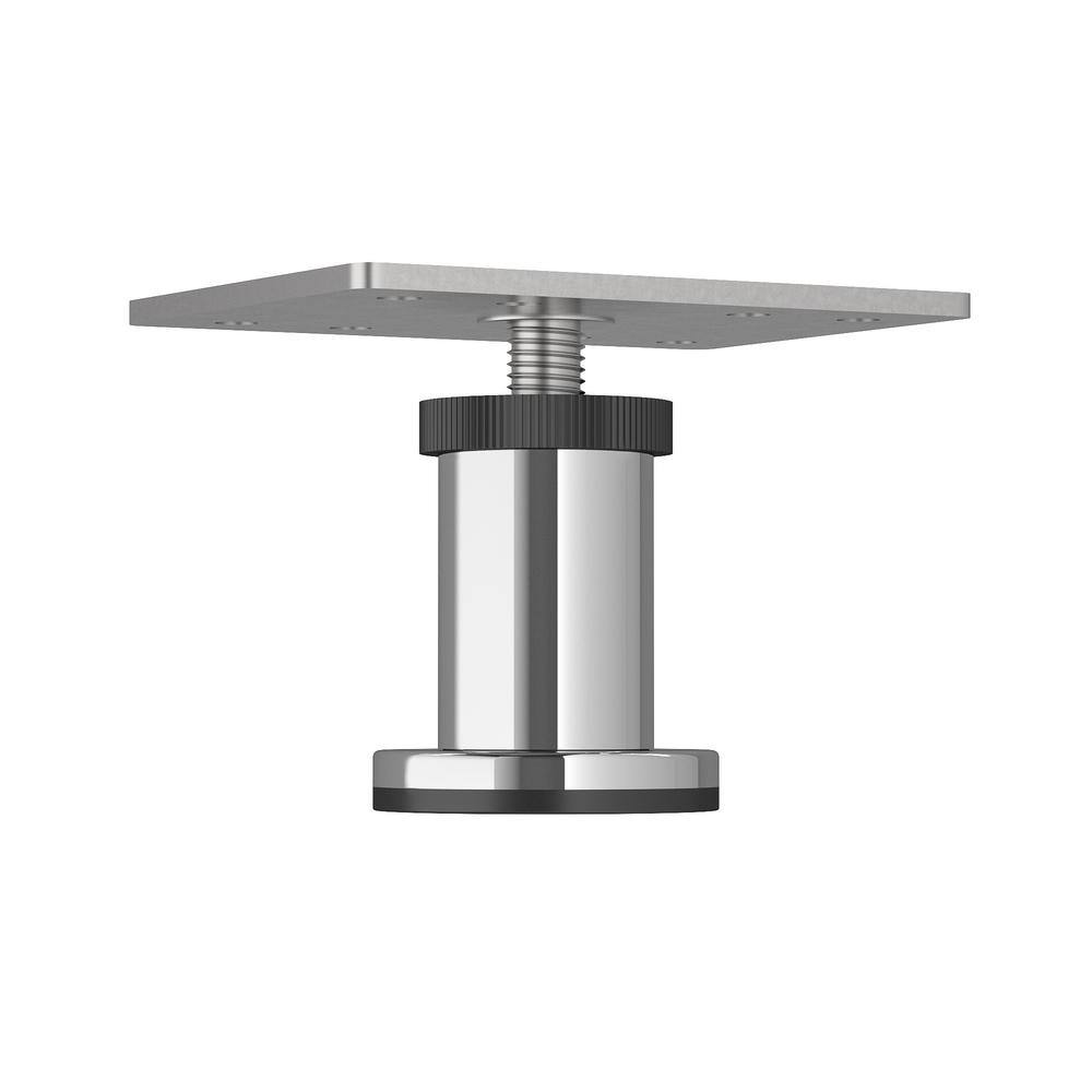 Richelieu 1-31/32 in. Chrome Round Furniture Leg with Leveling Glide
