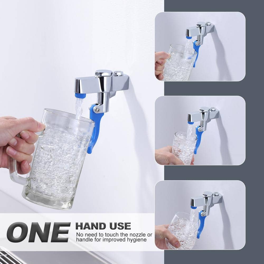 ARCORA Commercial Wall Mounted Glass Filler Faucet, Chrome