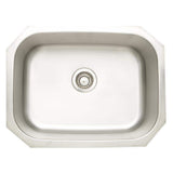 Unbranded 24.75 in. x 18.75 in. x 9 in. Stainless Steel Undermount Laundry Sink