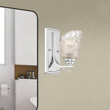 Vanity Art 1-Light Dimmable Chrome Wall Armed Sconce
