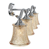 Vanity Art Ravenna 31.5 in. 4-lights Chrome Vanity Light with Cut Crystal Glass Shade