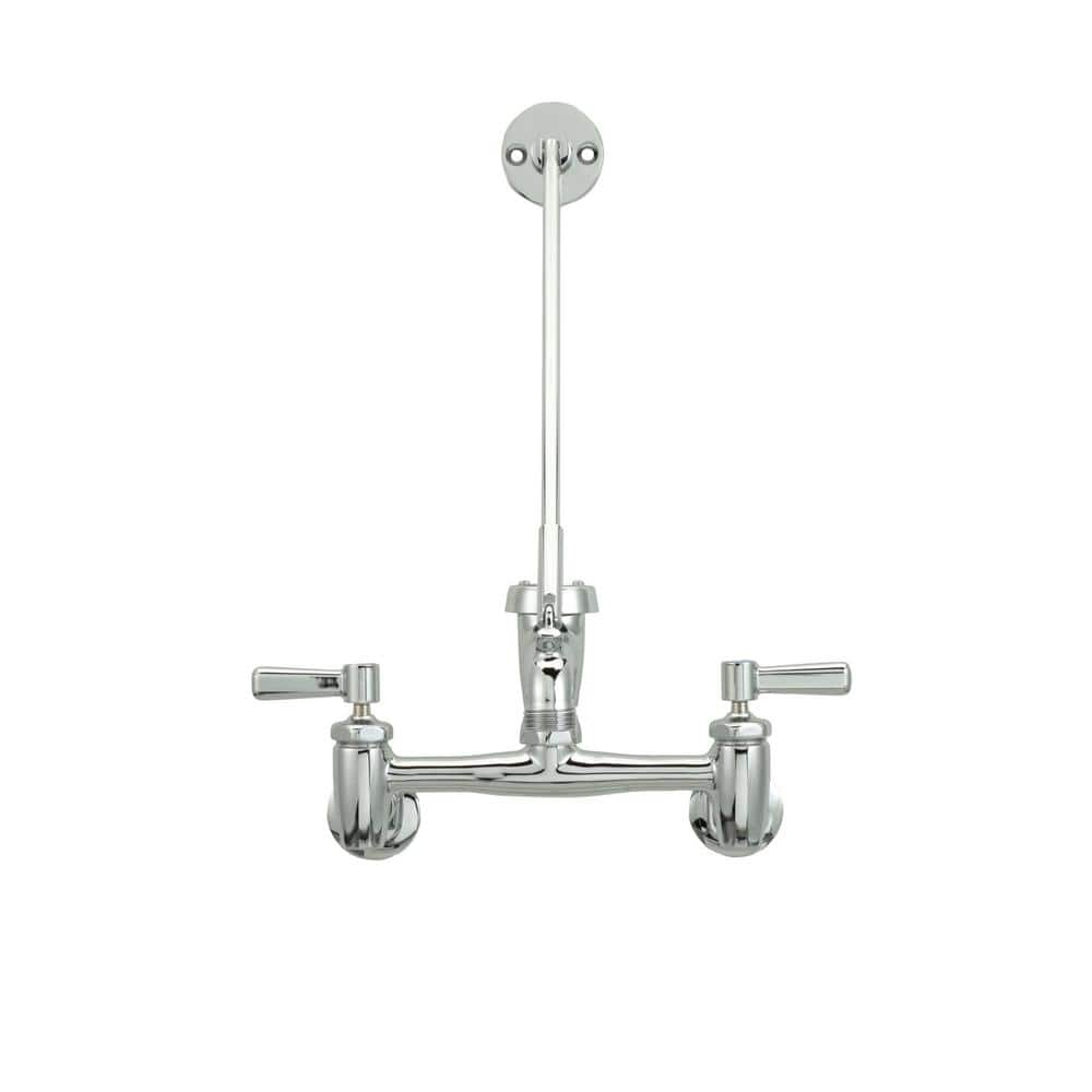 Zurn 2-Handle Wall-Mount Utility Faucet in Chrome