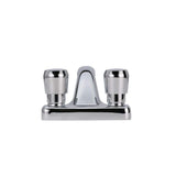 Zurn AquaSpec Metering Faucet, Deck Mount, 0.5 GPM Vandal-Resistant Pressure-Compensating Spray, Push-Button Handles, Chrome